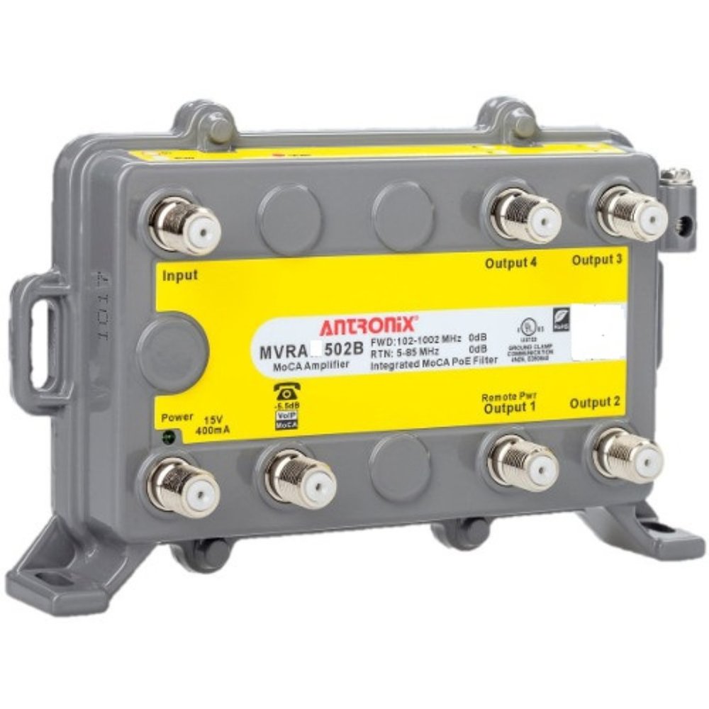 AMP - MVRA502B-AC - MoCA Residential Amplifier - 4 Port